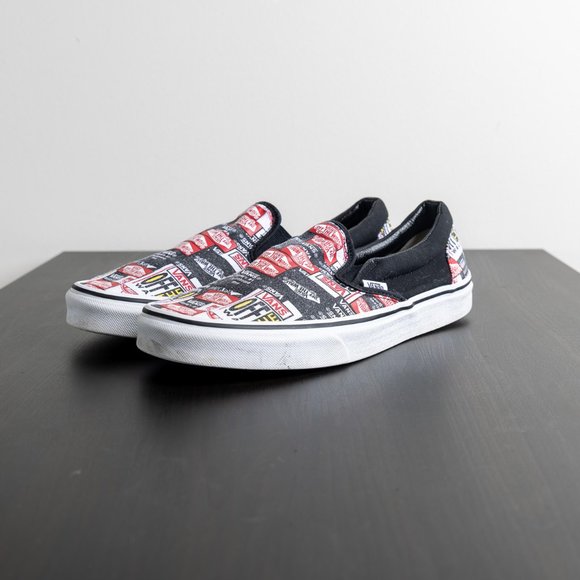 Vans Other - Vans Off The Wall Label Mix Slip on Sneakers Men's Size 11